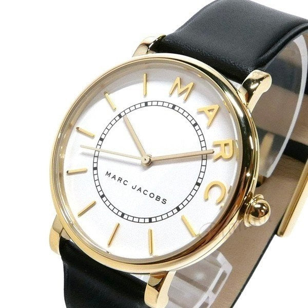 Marc Jacobs Roxy White Dial Black Leather Strap Watch for Women - MJ1532 Buy Now By Marc Jacobs