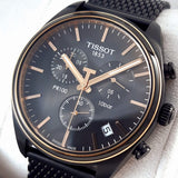 Tissot T Classic PR 100 Chronograph Anthracite Black Dial Black Mesh Bracelet Watch For Men - T101.417.23.061.00 Buy Now By Tissot