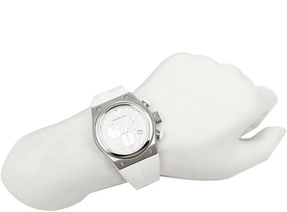 Emporio Armani Sportivo Analog Quartz White Dial White Rubber Strap Watch For Men - AR6103 Buy Now By Emporio Armani