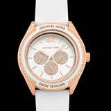 Michael Kors Oversized Sport Quartz White Dial White Rubber Strap Watch For Women - MK6945 Buy Now By Michael Kors