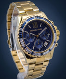 Michael Kors Everest Chronograph Blue Dial Gold Steel Strap Watch For Women - MK6971 Buy Now By Michael Kors