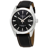 Tissot Gentleman Powermatic 80 Silicium Black Dial Black Leather Strap Watch For Men - T127.407.16.051.00 Buy Now By Tissot