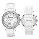 Michael Kors Parker White Dial White Leather Strap Watch for Women - MK5848 Buy Now By Michael Kors