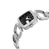 Gucci G Gucci Black Dial Silver Steel Strap Watch For Women - YA125510 Buy Now By Gucci