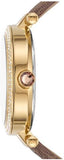 Michael Kors Parker Three Hand Gold Dial Brown Leather Strap Watch For Women - MK2973 Buy Now By Michael Kors