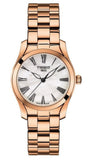 Tissot T Wave Mother of Pearl Dial Rose Gold Steel Strap Watch For Women - T112.210.33.113.00 Buy Now By Tissot