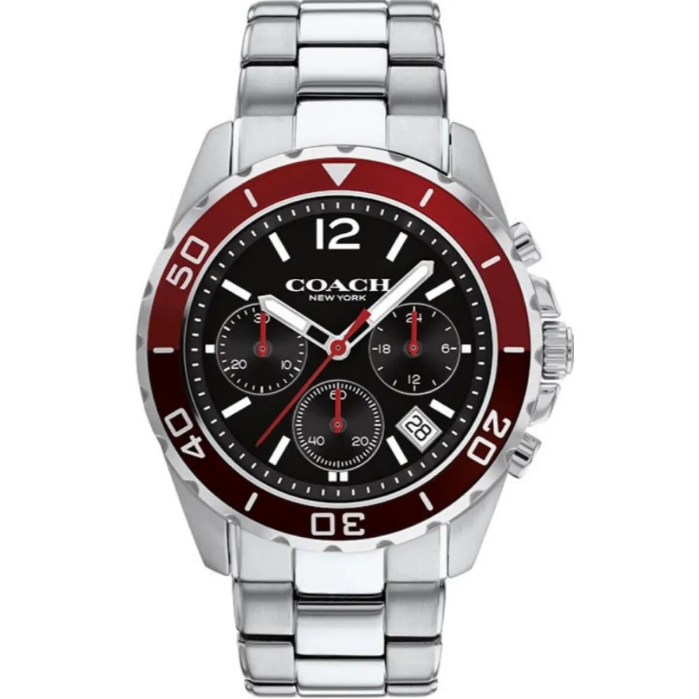 Coach Kent Black Dial Silver Steel Strap Watch for Men - 14602556 Buy Now By Coach
