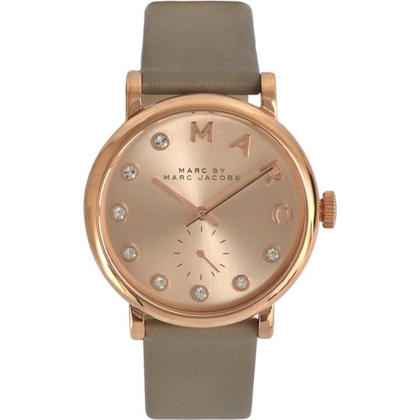 Marc Jacobs Baker Rose Gold Dial Grey Leather Strap Watch for Women - MBM1400 Buy Now By Marc Jacobs
