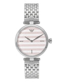 Emporio Armani Arianna Analog White Dial Silver Steel Strap Watch For Women - AR11195 Buy Now By Emporio Armani