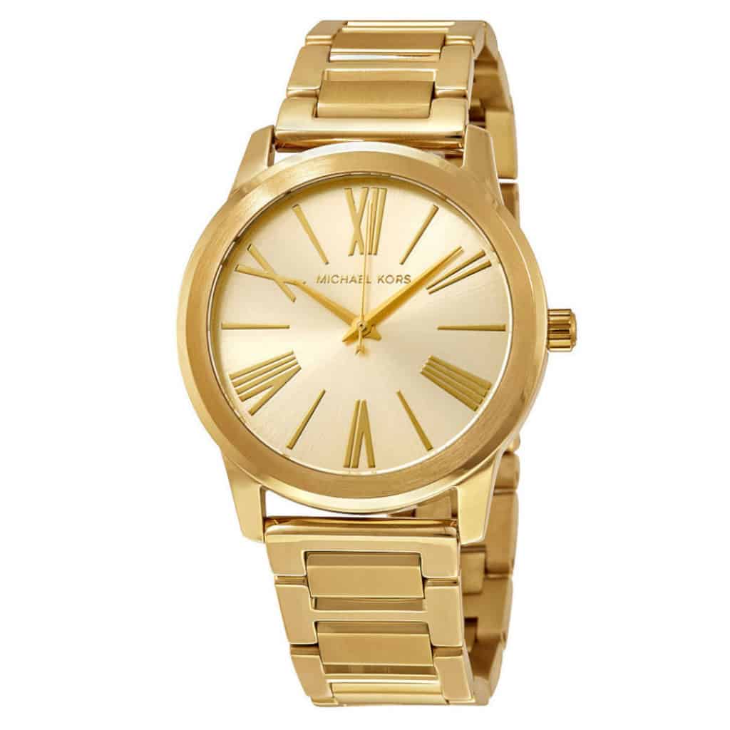 Michael Kors Hartman Quartz Gold Dial Gold Steel Strap Watch For Women - MK3490 Buy Now By Michael Kors
