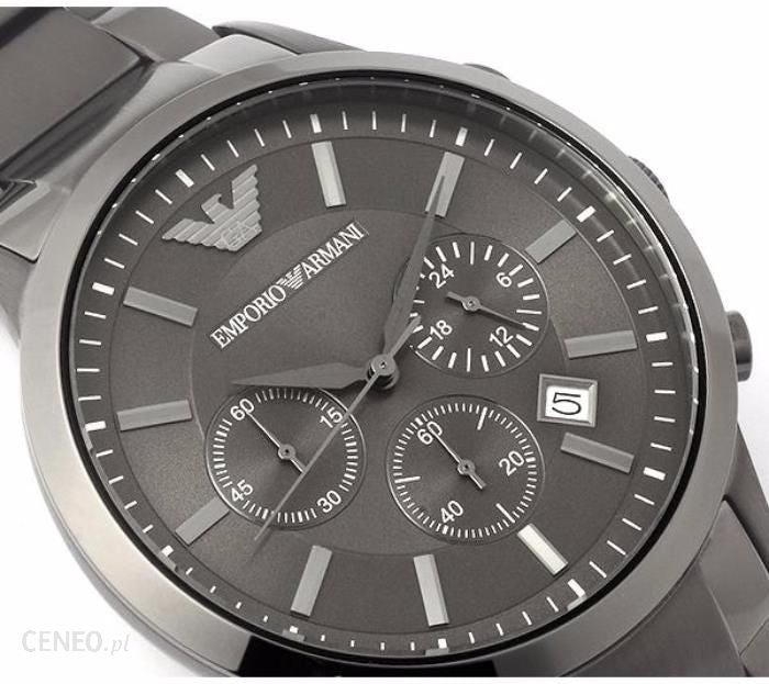 Emporio Armani Classic Chronograph Grey Dial Grey Steel Strap Watch For Men - AR2454 Buy Now By Emporio Armani