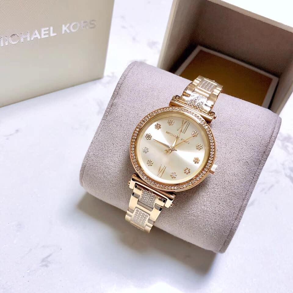 Michael Kors Sofie Quartz Gold Dial Gold Steel Strap Watch For Women - MK3881 Buy Now By Michael Kors