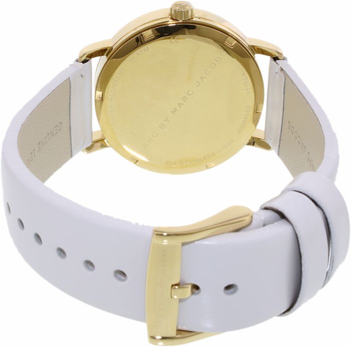 Marc Jacobs Fergus White Dial White Leather Strap Watch for Women - MBM8653 Buy Now By Marc Jacobs