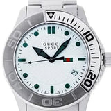 Gucci G Timeless Silver Dial Silver Steel Strap Watch For Men - YA126232 Buy Now By Gucci