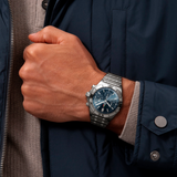 Breitling Chronomat B01 42 Frecce Tricolori Blue Dial Silver Steel Strap Watch for Men - AB01344A1C1A1 Buy Now By Breitling