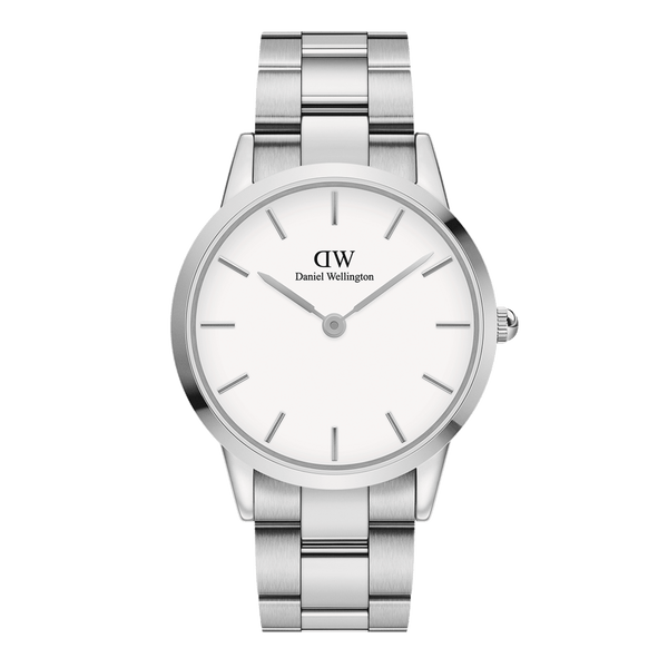 Daniel Wellington Iconic Link White Dial Silver Steel Strap Watch for Women - DW00100203 Buy Now By Daniel Wellington