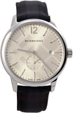 Burberry Classic Round Cream Dial Black Leather Strap Watch for Men - BU10008 Buy Now By Burberry
