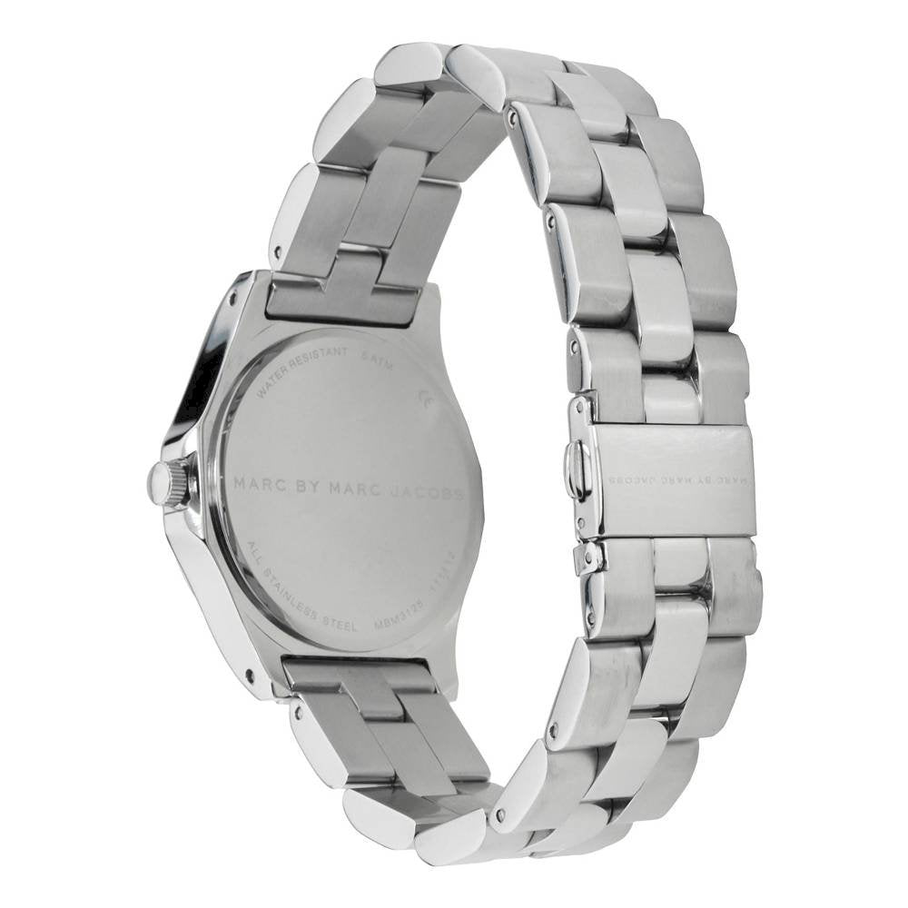 Marc Jacobs Blade Chronograph Silver Dial Silver Steel Strap Watch for Women - MBM3125 Buy Now By Marc Jacobs