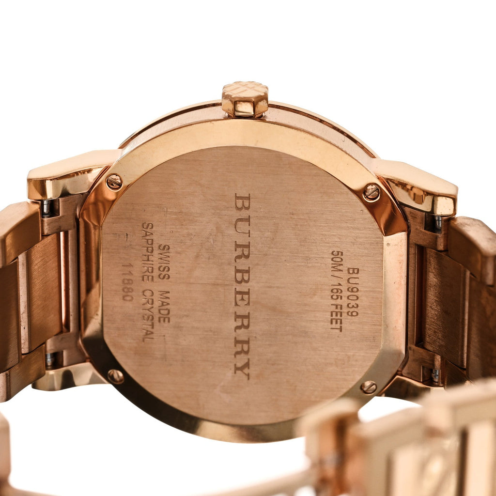 Burberry The City Rose Gold Dial Rose Gold Steel Strap Watch for Women - BU9039 Buy Now By Burberry