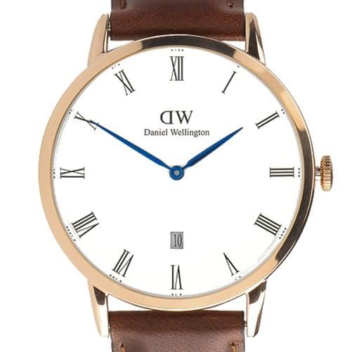 Daniel Wellington Dapper St Mawes White Dial Brown Leather Strap Watch For Men - DW00100083 Buy Now By Daniel Wellington