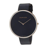 Calvin Klein Full Moon Black Dial Black Leather Strap Watch for Women - K8Y236C1 Buy Now By Calvin Klein