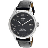 Tissot Le Locle Powermatic 80 Black Dial Black Leather Strap Watch For Men - T006.407.16.053.00 Buy Now By Tissot