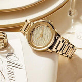 Michael Kors Kinley Gold Dial Gold Steel Strap Watch for Women - MK6209 Buy Now By Michael Kors