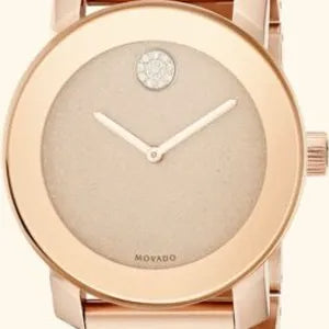 Movado Bold Rose Gold Dial Rose Gold Steel Strap Watch For Women - 3600335 Buy Now By Movado