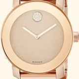 Movado Bold Rose Gold Dial Rose Gold Steel Strap Watch For Women - 3600335 Buy Now By Movado