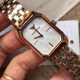Emporio Armani Giola White Mother of Pearl Dial Rose Gold Steel Strap Watch For Women - AR11147 Buy Now By Emporio Armani