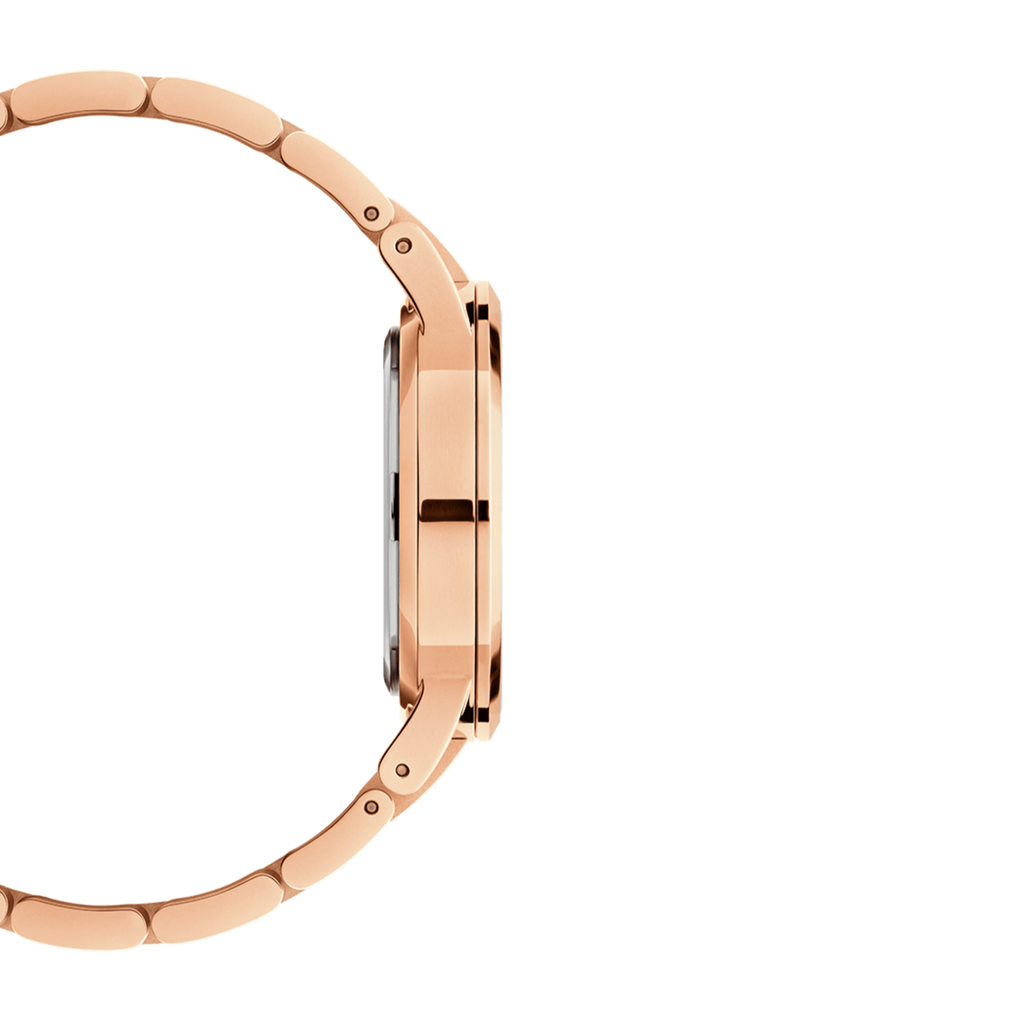 Daniel Wellington Iconic Link White Dial Rose Gold Steel Strap Watch For Women - DW00100211 Buy Now By Daniel Wellington