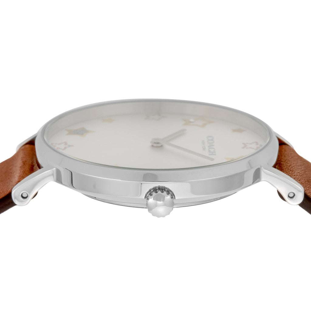 Coach Perry White Dial Brown Leather Strap Watch for Women - 14503242 Buy Now By Coach