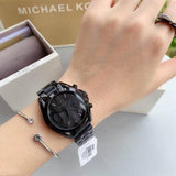 Michael Kors Bradshaw Chronograph Black Dial Black Steel Strap Watch For Women - MK6058 Buy Now By Michael Kors