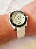 Gucci Dive Quartz White Dial White Rubber Strap Watch For Men - YA136330 Buy Now By Gucci