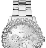 Guess Dazzler Diamonds Silver Dial Silver Steel Strap Watch for Women - W0335L1 Buy Now By Guess