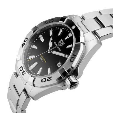 Tag Heuer Aquaracer Black Dial Silver Steel Strap Watch for Men - WBD1110.BA0928 Buy Now By Tag Heuer
