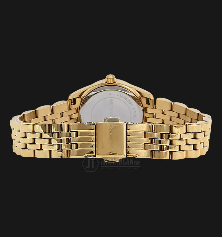 Michael Kors Lexington Quartz Pink Dial Gold Steel Strap Watch For Women - MK3270 Buy Now By Michael Kors