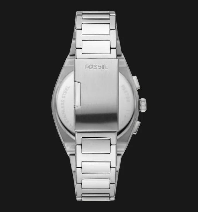 Fossil Everett Chronograph Green Dial Silver Steel Strap Watch for Men - FS5964 Buy Now By Fossil