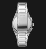 Fossil Everett Chronograph Green Dial Silver Steel Strap Watch for Men - FS5964 Buy Now By Fossil