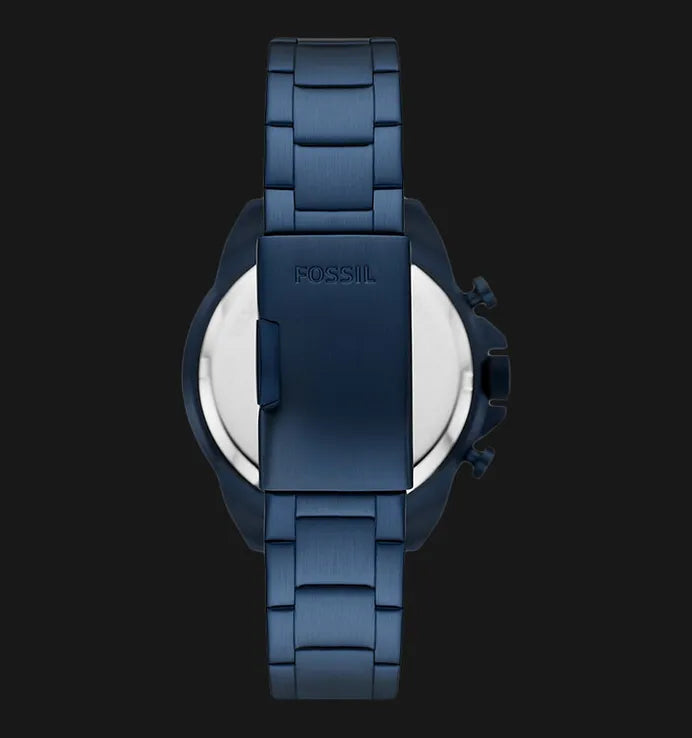 Fossil Bronson Chronograph Blue Dial Blue Steel Strap Watch for Men - FS5916 Buy Now By Fossil
