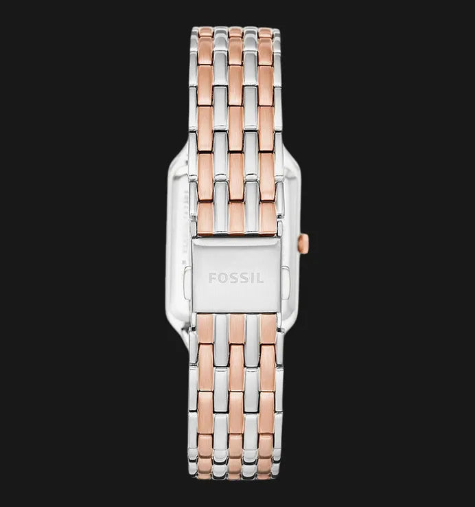 Fossil Raquel Three Hand White Dial Two Tone Steel Strap Watch For Women - ES5222 Buy Now By Fossil