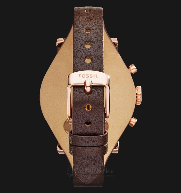 Fossil Boyfriend White Dial Brown Leather Strap Watch for Women - ES3616 Buy Now By Fossil