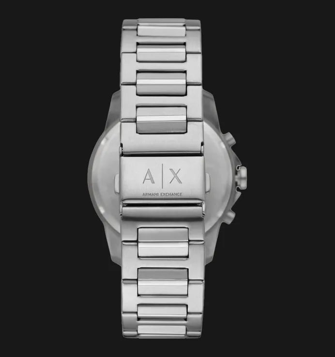 Armani Exchange Banks Chronograph Black Dial Silver Steel Strap Watch For Men - AX1720 Buy Now By Armani Exchange