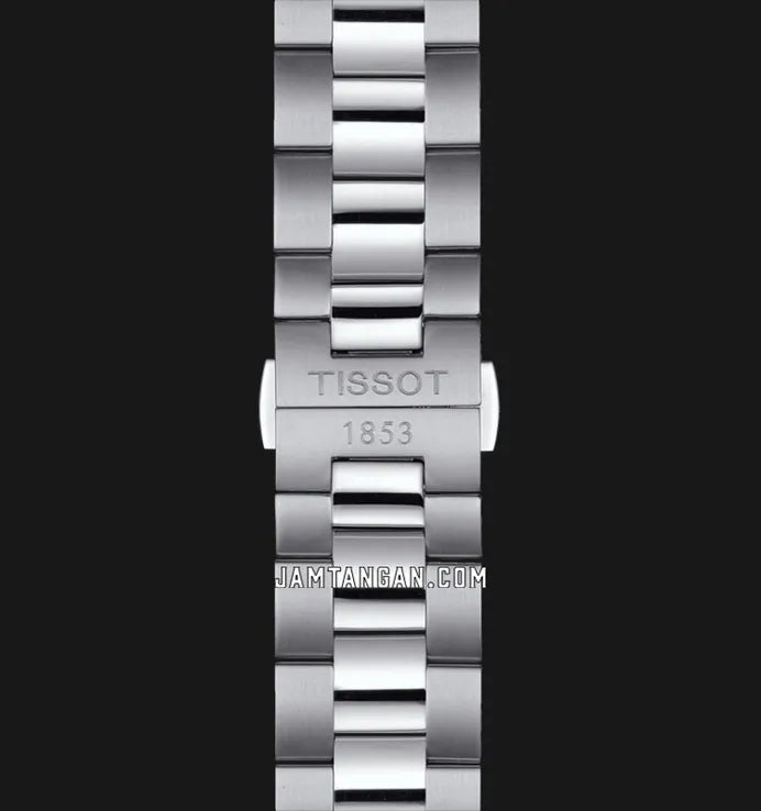 Tissot Gentleman Powermatic 80 Silicium Ice Blue Silver Steel Strap Watch For Men - T127.407.11.351.00 Buy Now By Tissot