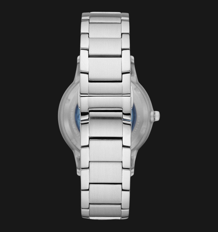 Emporio Armani Renato Automatic Blue Dial Silver Steel Strap Watch For Men - AR60037 Buy Now By Emporio Armani