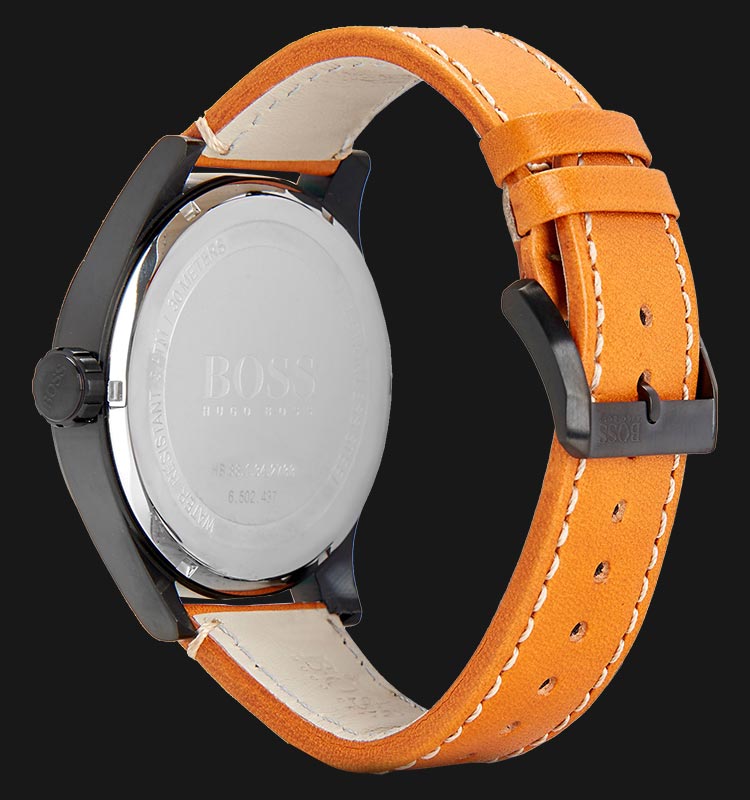 Hugo Boss Aeroliner Maxx Chronograph Black Dial Brown Leather Strap Watch For Men - 1513082 Buy Now By Hugo Boss