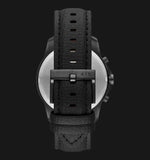 Armani Exchange Banks Chronograph Black Dial Black Leather Strap Watch For Men - AX1724 Buy Now By Armani Exchange