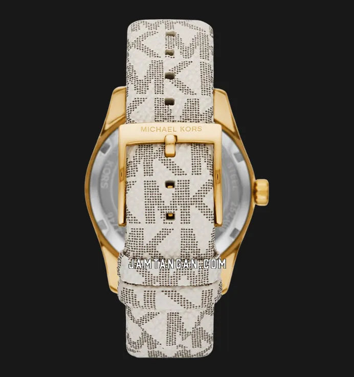 Michael Kors Lexington Analog Silver Dial White Leather Strap Watch For Women - MK4746 Buy Now By Michael Kors