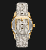 Michael Kors Lexington Analog Silver Dial White Leather Strap Watch For Women - MK4746 Buy Now By Michael Kors