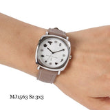 Marc Jacobs Mandy Silver Dial Brown Leather Strap Watch for Women - MJ1563 Buy Now By Marc Jacobs